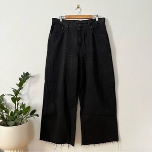 levi's cinch baggy women's high rise wide leg jean black 32